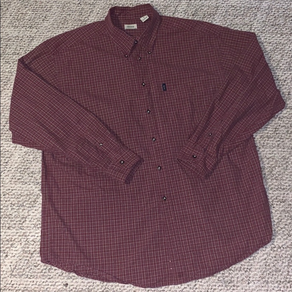 Men’s Izod casual button down dress shirt sz. XL